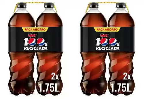 Pack 4x Botellas Pepsi MAX 1,75L (2ª unidad al -70%)