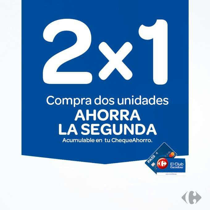 2x1 ChequeAhorro Carrefour