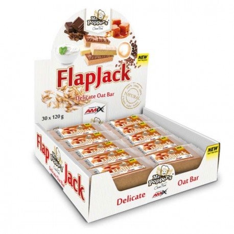 30 Barritas energéticas FlapJack Oat Bar Cappuccino