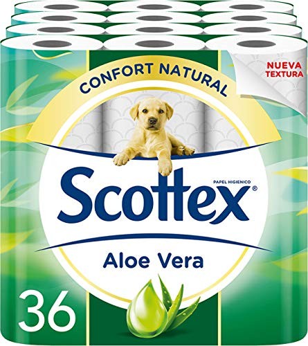 36 Rollos de papel higiénico, aloe vera Scottex (compra recurrente)