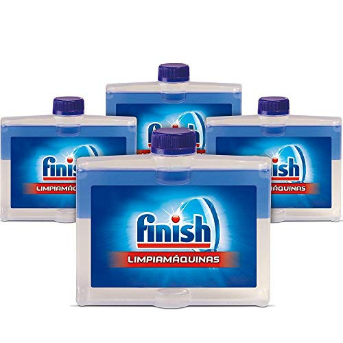 4x Finish Limpiamáquinas lavavajillas contra el mal olor, la cal y la grasa