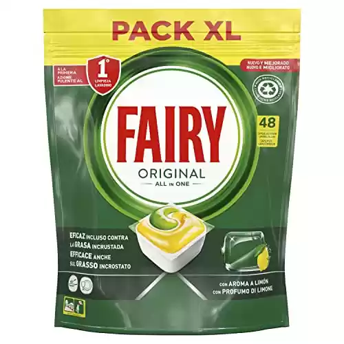 48 Cápsulas Fairy Original Todo En Uno Cápsulas De Lavavajillas Limón