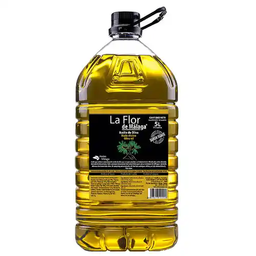 5 litros Aceite de oliva suave LA FLOR DE MALAGA (6€/litro)