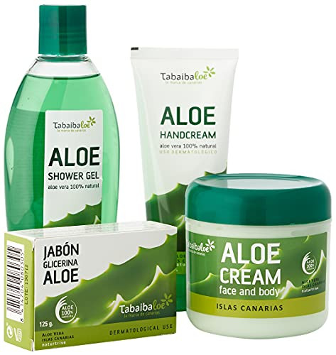 4 productos cosméticos naturales de Aloe Vera TABAIBA