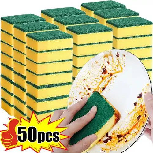 50x Esponjas de limpieza de doble cara
