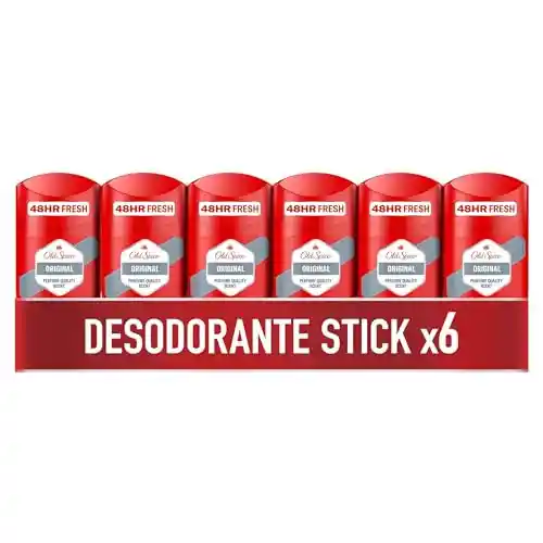 6x Desodorante Barra 50ml Old Spice Original