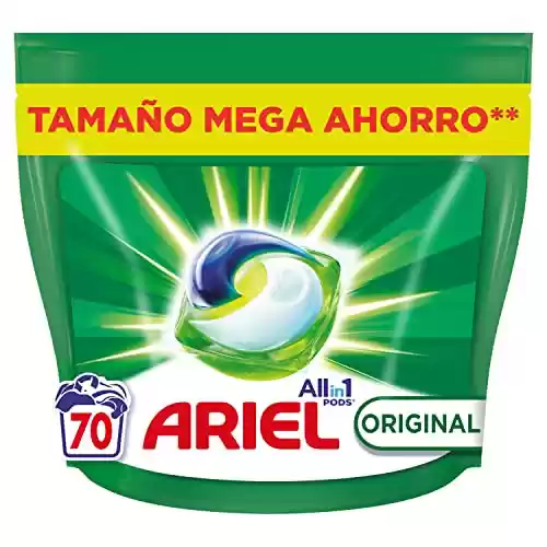 Chollazo!! 70 cápsulas Detergente Lavadora Ariel All-in-One Original
