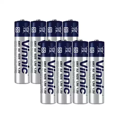 8 Pilas Alcalinas Tipo AA LR6 Vinnic sólo 1,50€ + envío gratis