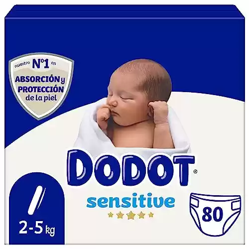 80 Pañales Dodot Sensitive Talla 1, 2-5kg