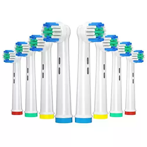 8x Cabezales de repuesto compatibles con cepillos Oral-B