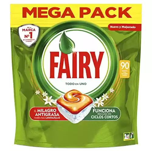 90 cápsulas Fairy Todo En Uno Fragancia Naranja