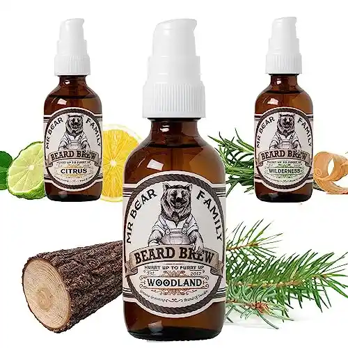 Aceite Barba Mr Bear Family Woodland - Hidrata y Crece tu Barba (60ml)