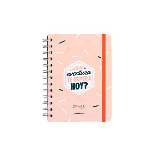 Agenda pequeña clásica 2022 Semanal - ¿Qué aventura te espera hoy? de Mr. Wonderful