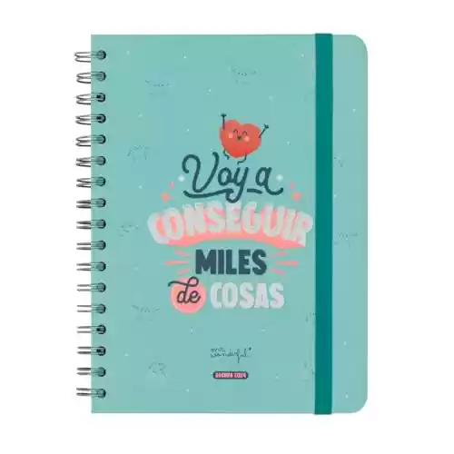 Agenda Wonder 2024 Semanal Mr. Wonderful Voy a conseguir miles de cosas