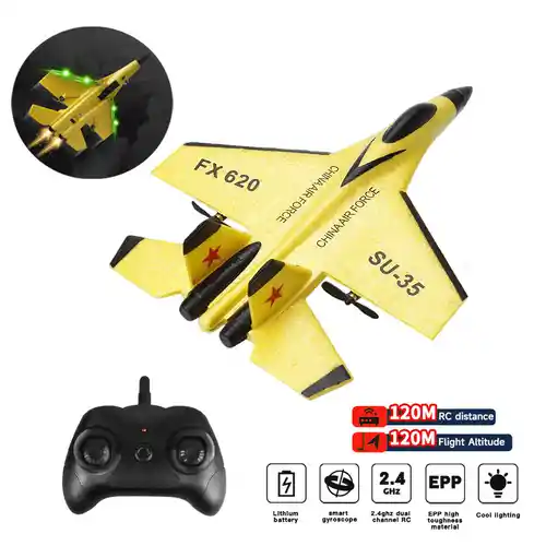Avión de espuma radiocontrol RC SU-35 - tiempo vuelo hasta 15 min