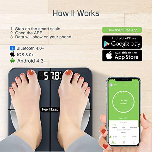 Oferta Flash! Báscula inteligente 13 medidas con Grasa Corporal