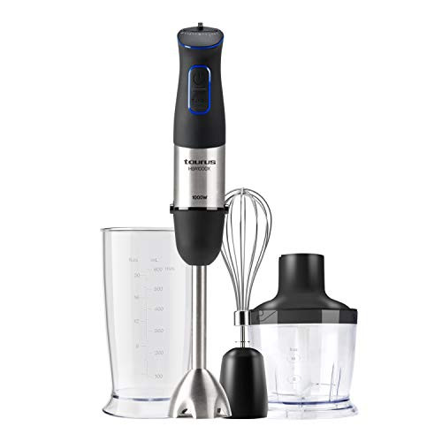 Batidora de mano Taurus HBA1000X, 1000 W, Acero Inoxidable