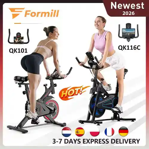 Bicicleta estática Formill QK101 con Volante de Inercia de 10 kg