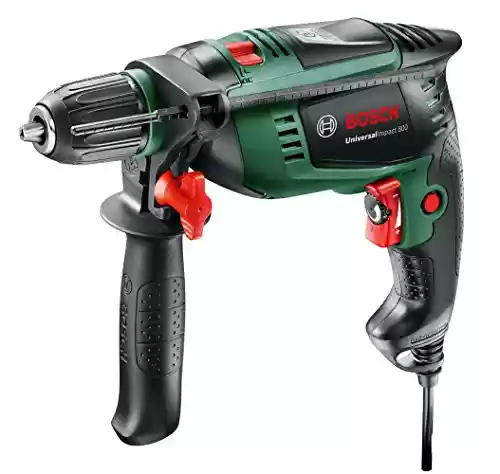 Bosch Home and Garden Universal Impact 800 - Taladro percutor (800 W, empuñadura adicional, tope de profundidad, maletín)