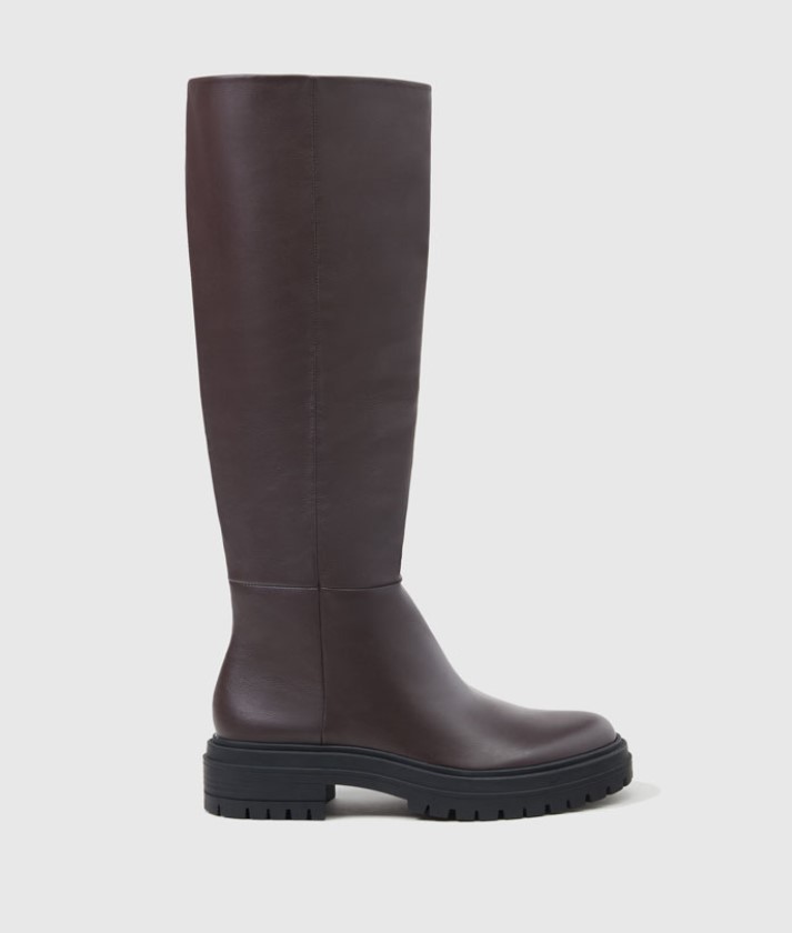 Botas altas planas