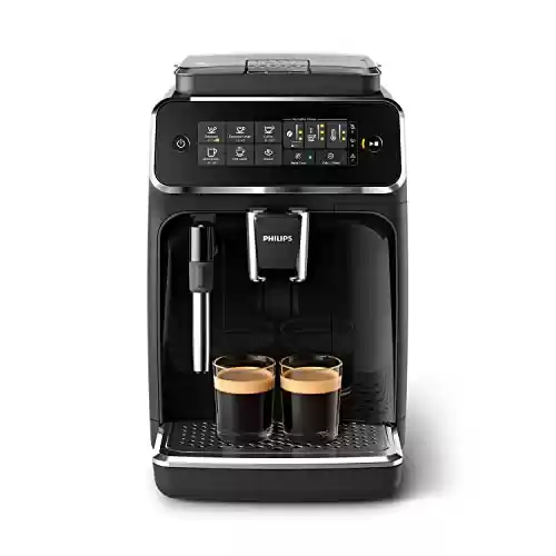 Cafetera Superautomática Philips Serie 3200 - Espumador de Leche Clásico, 4 Variedades de Café, pantalla táctil