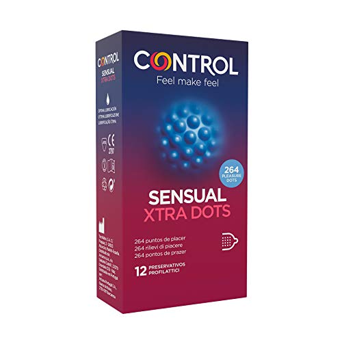Caja 12 unidades de Control Preservativos Sensual Xtra Dots