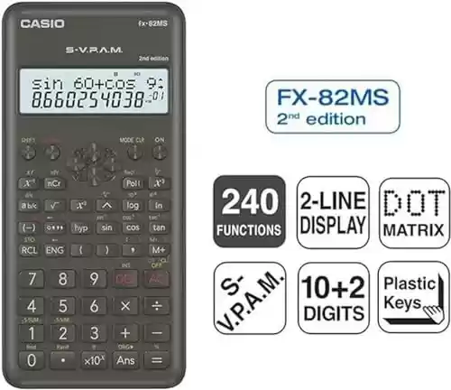 Calculadora Científica Casio FX-82MS-2-S-ET-B