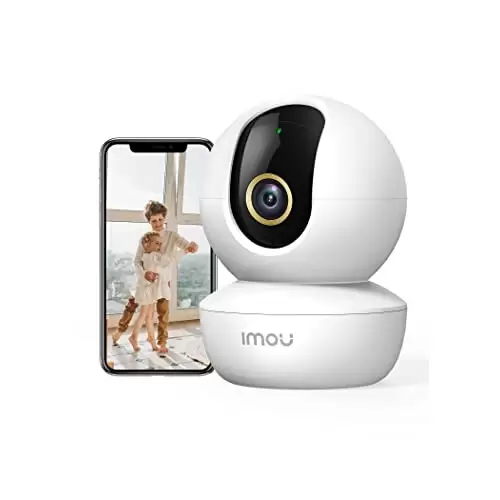 Cámara Vigilancia WiFi Interior 360° con AI Detección Humano, 2.5K Cámara IP WiFi con Visión Nocturna, Audio Bidireccional,Sirena,Control Remoto, Modo de Privacidad,Compatible con Alexa