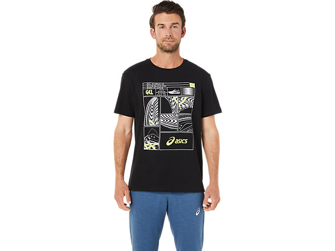 Camiseta performance Black/Brilliant White ASICS Outlet