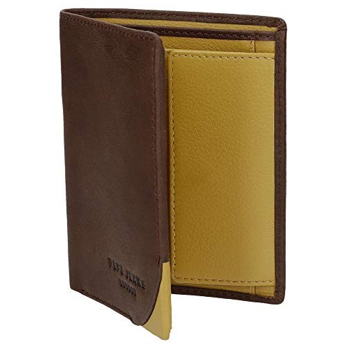 Cartera de piel Pepe Jeans Arrow con monedero Marrón