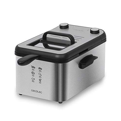 Freidora eléctrica Cecotec CleanFry Infinity 3000 de 3L potencia 2400 W