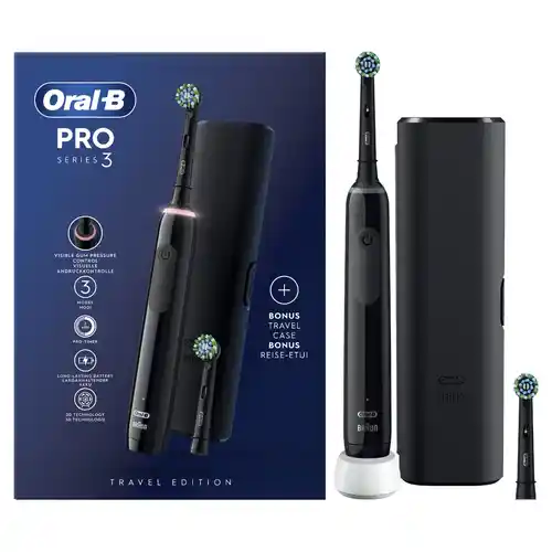 Cepillo de dientes eléctrico Oral-B Pro Series 3 + funda de viaje + cabezal extra (2 colores a elegir)