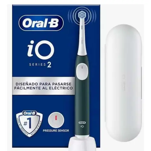CHOLLAZO! Cepillo Dientes Eléctrico Oral-B iO 2 + Cabezal, Estuche Viaje y Portarrecambios
