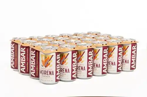 Cerveza Ambar Morena, 48 latas de 33cl (2x24)