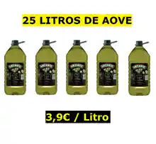 CHOLLAZO! 5 garrafas de 5L de Aceite de oliva Virgen Extra Urzante (3,9€ el litro)