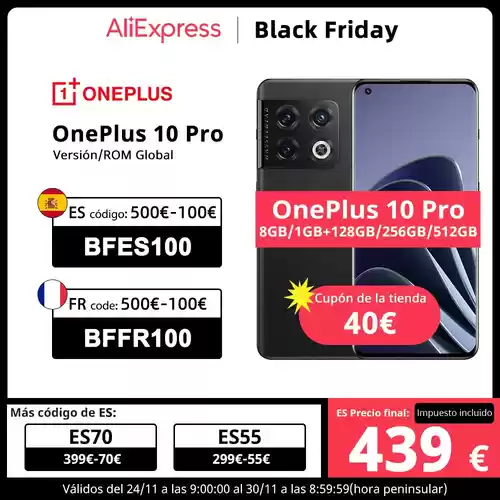 CHOLLAZO! OnePlus 10 Pro 5G 8GB/128GB desde ESPAÑA