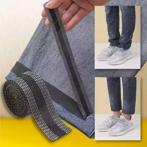 Cinta autoadhesiva para acortar bordes de pantalones