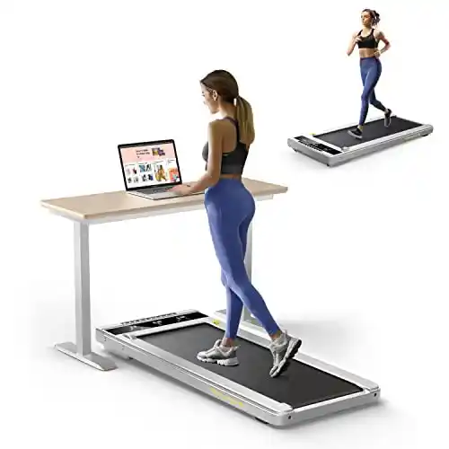 Cinta de Correr para el Hogar Ultrafina Silenciosa, 10 km/h, 40 * 100cm, 12 Modos de Ejercicio, Pantalla táctil LCD, App y Control Remoto