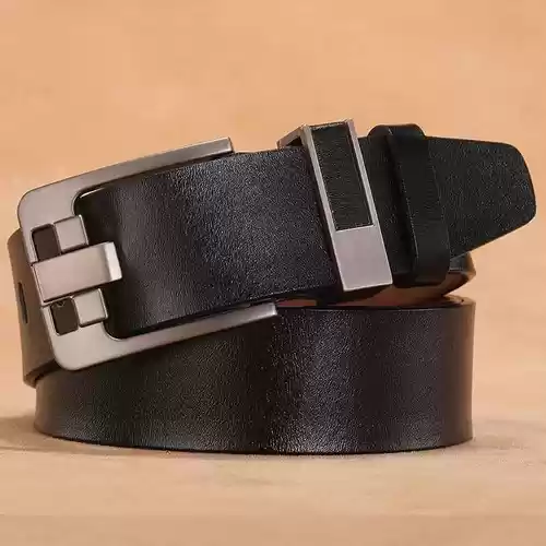 Cinturón de piel para hombre