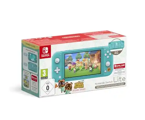 Consola Nintendo Switch Lite + juego Animal Crossing + 12 Meses NSO