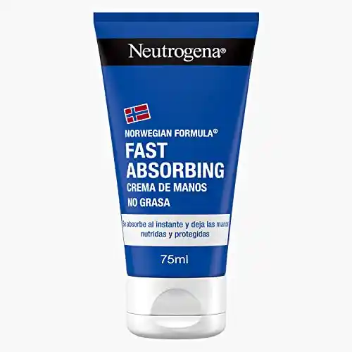 Crema de manos Neutrogena rápida absorción, textura ligera, 75 ml