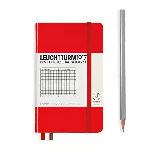 Cuaderno de notas A6, 185 páginas, hojas cuadriculadas