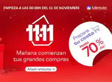 Miravia 11.11 (Hasta 70% + cupones 25%)
