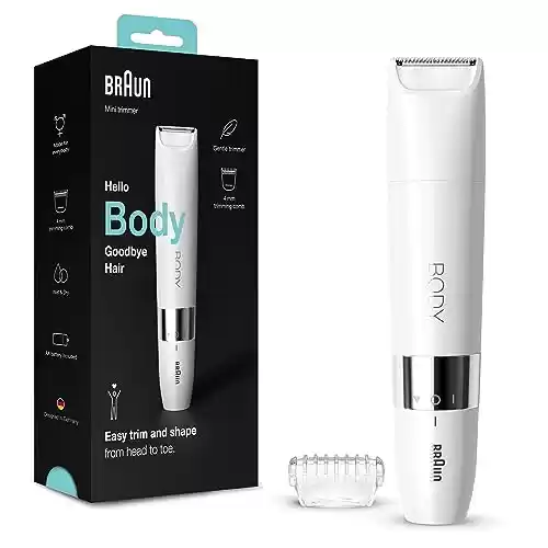 Depiladora Mini Braun Body Afeitadora Corporal Unix, para Mujer y Hombre