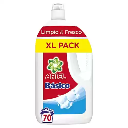 Detergente Lavadora Líquido Ariel Básico Limpio & Fresco, 70 Lavados