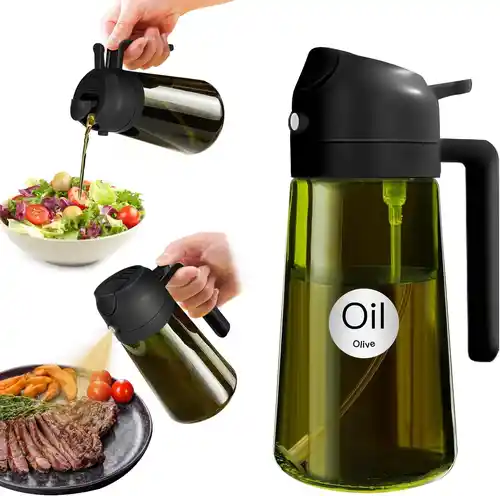 Dispensador de Aceite de Oliva 2 en 1 con Spray