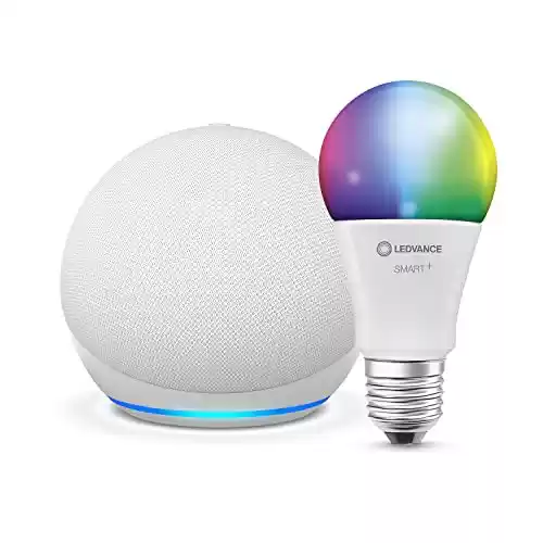 Echo Dot (5.ª generación, modelo de 2022) + Bombilla Inteligente (E27)