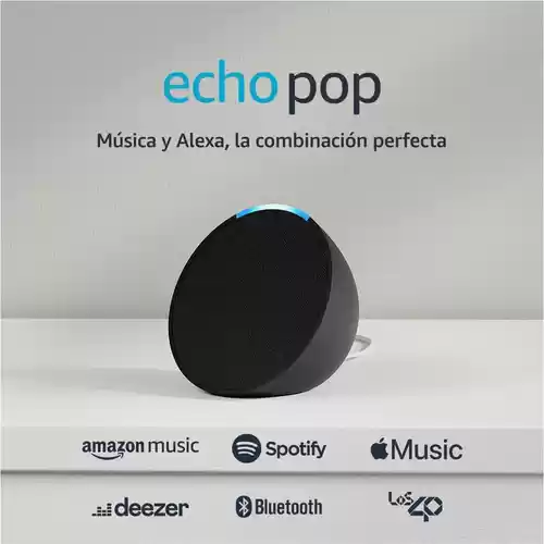 Echo Pop - Altavoz inteligente wifi y Bluetooth con Alexa, de sonido potente y compacto