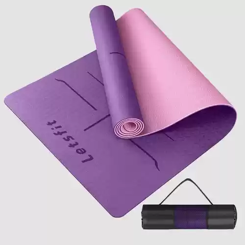 Esterilla de Yoga y Pilates de 6mm Antideslizante 183x61 cm - Con Correa y Bolsa de Transporte