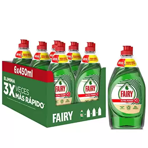 Fairy Ultra Poder Original Líquido Lavavajillas 6x450ML